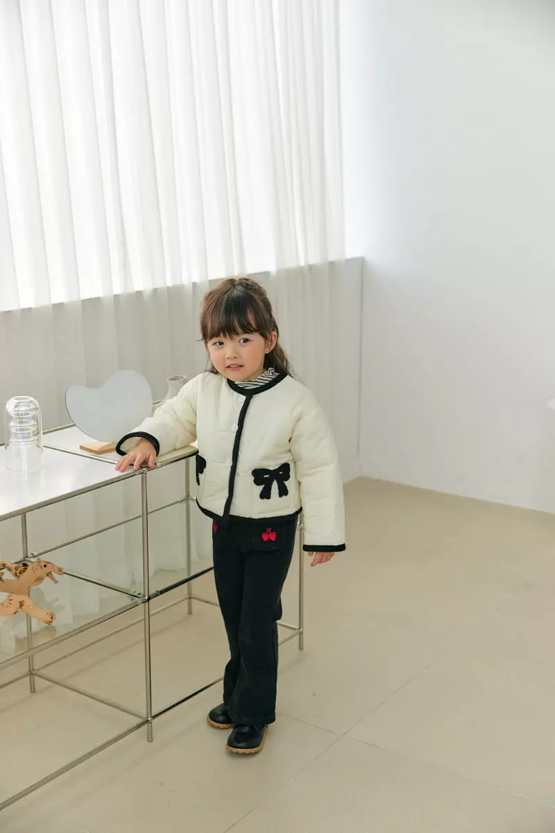 Orange Mom - Korean Children Fashion - #fashionkids - Ribbon Jacket - 4