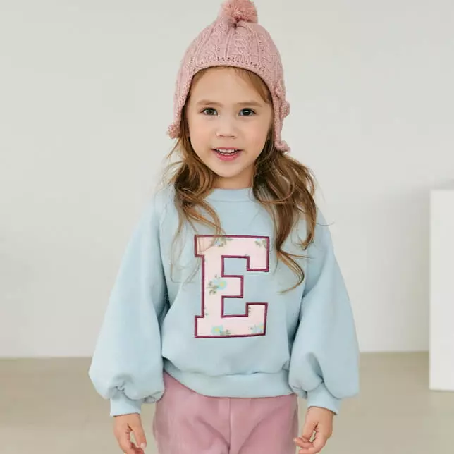 Orange Mom - Korean Children Fashion - #kidsshorts - Applique Embrodiery Tee