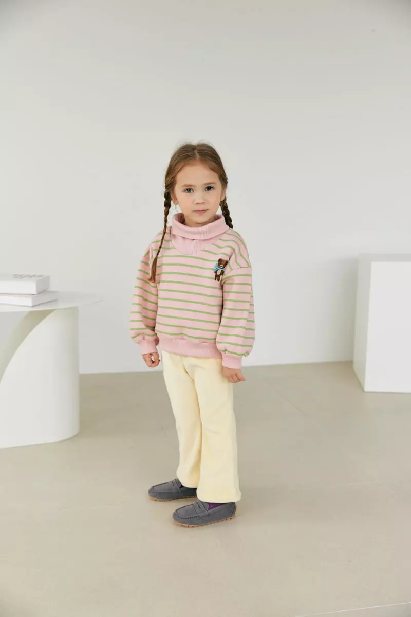 Orange Mom - Korean Children Fashion - #kidsstore - Stripes Sweatshirt - 3