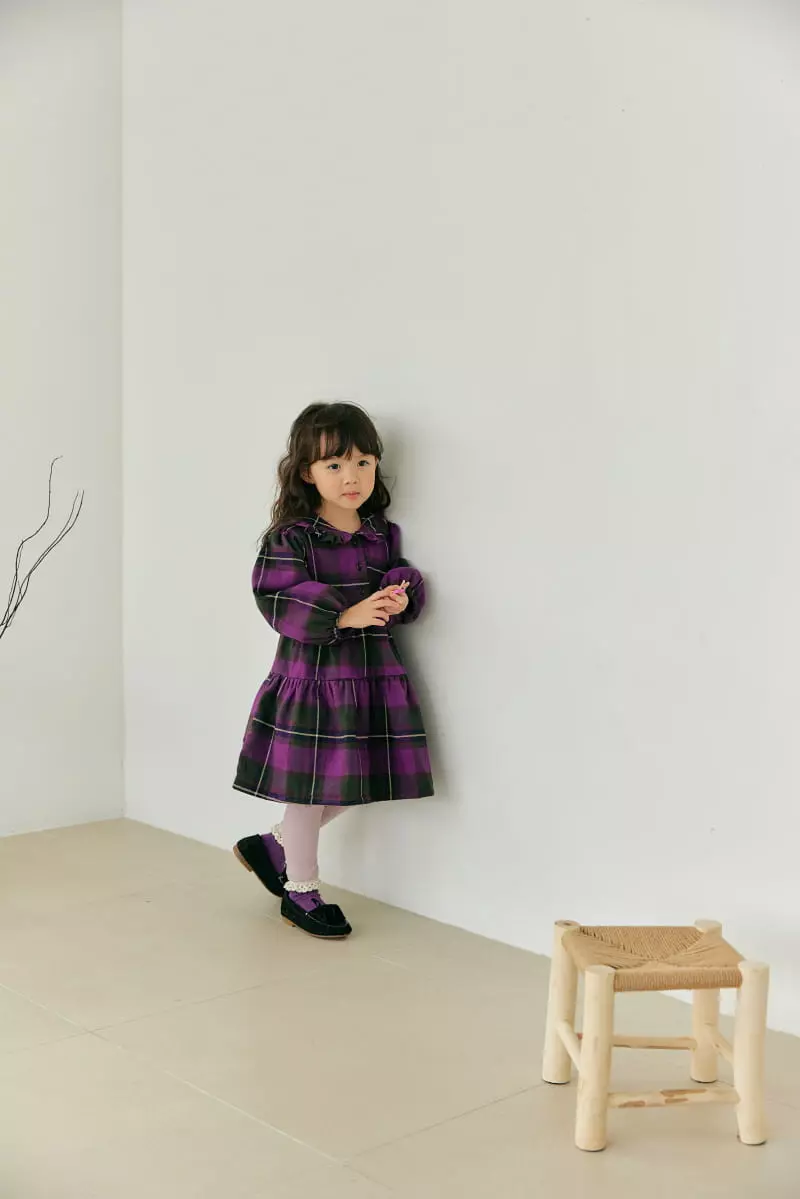 Orange Mom - Korean Children Fashion - #kidzfashiontrend - Check Bonding One-piece - 9