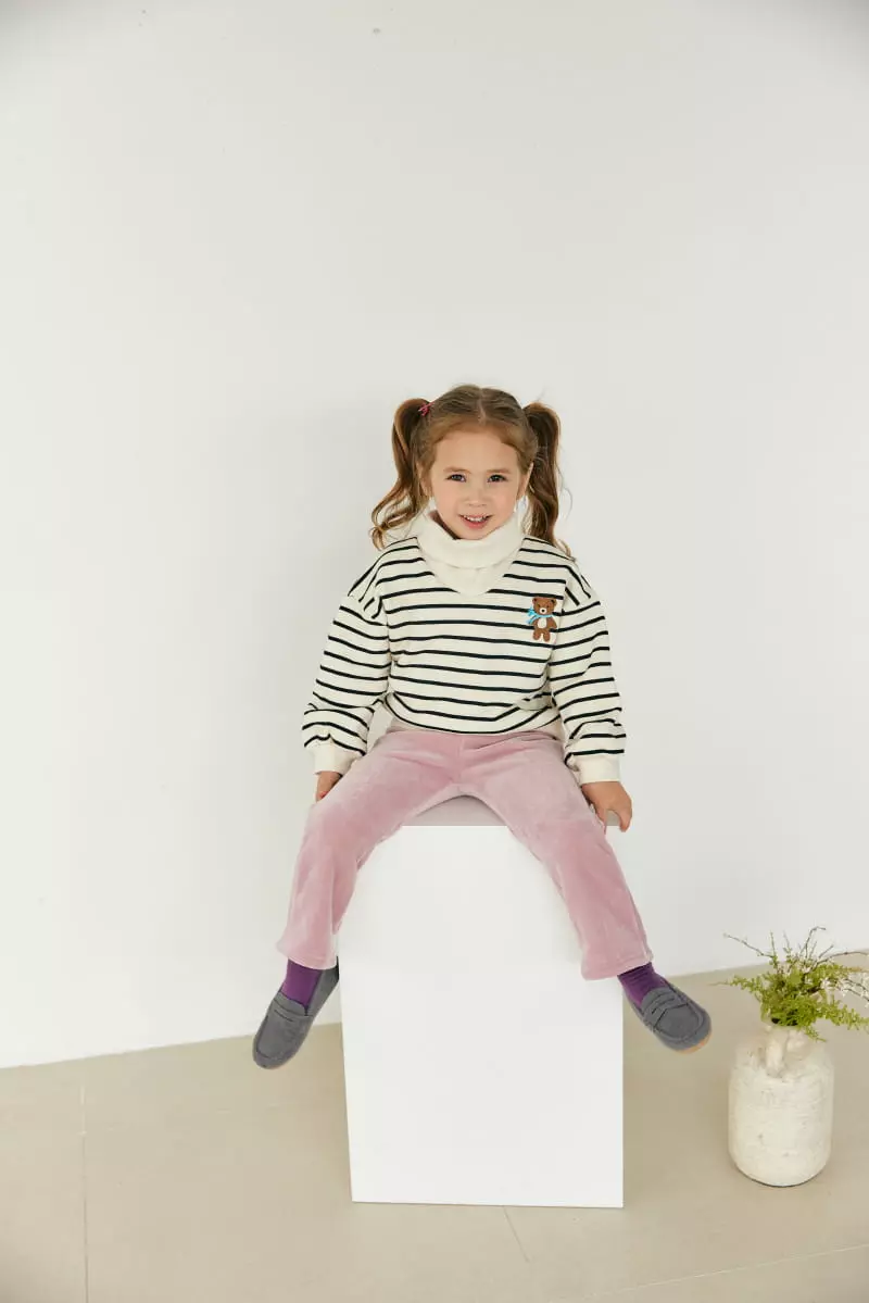 Orange Mom - Korean Children Fashion - #magicofchildhood - Stripes Sweatshirt - 7