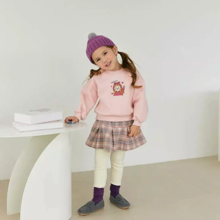 Orange Mom - Korean Children Fashion - #magicofchildhood - Check Skirt Leggings