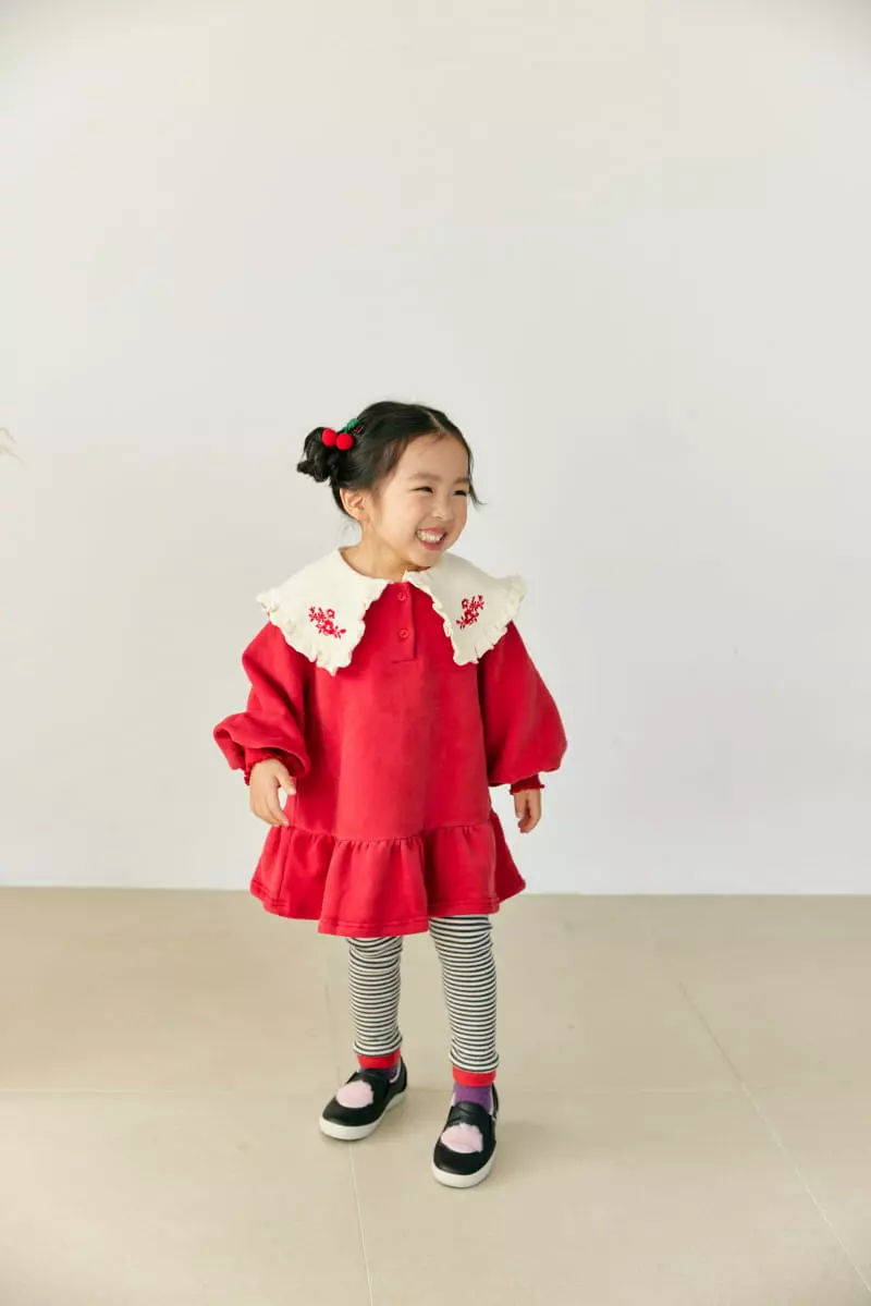 Orange Mom - Korean Children Fashion - #minifashionista - Big Eri One-piece - 2