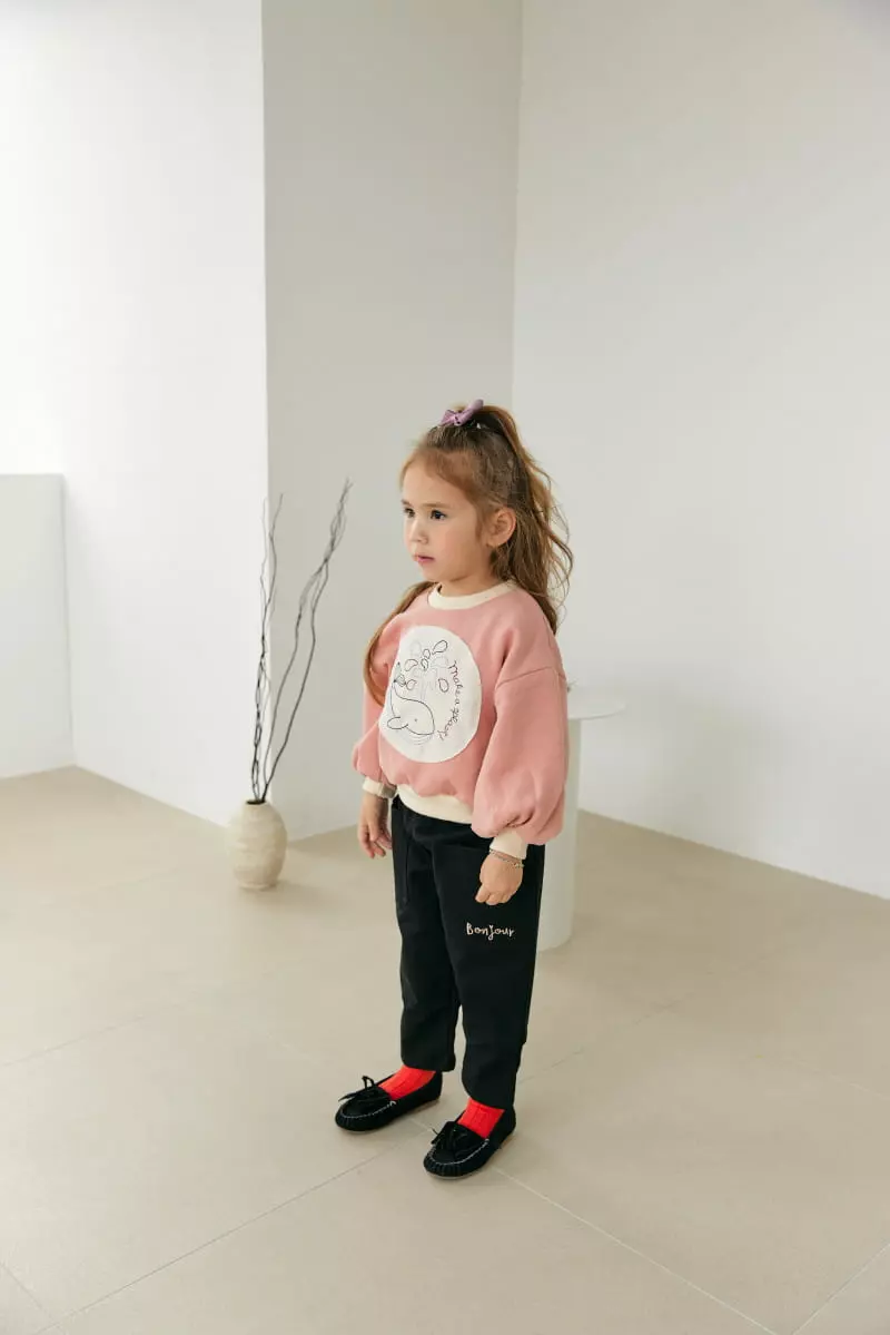Orange Mom - Korean Children Fashion - #minifashionista - Whale Embrodiery Tee - 6