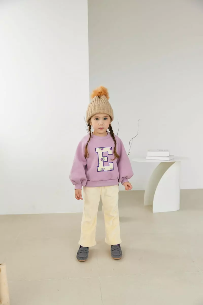 Orange Mom - Korean Children Fashion - #prettylittlegirls - Applique Embrodiery Tee - 8
