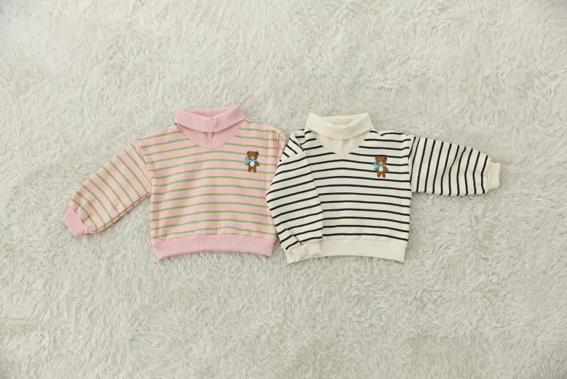 Orange Mom - Korean Children Fashion - #stylishchildhood - Stripes Sweatshirt - 12