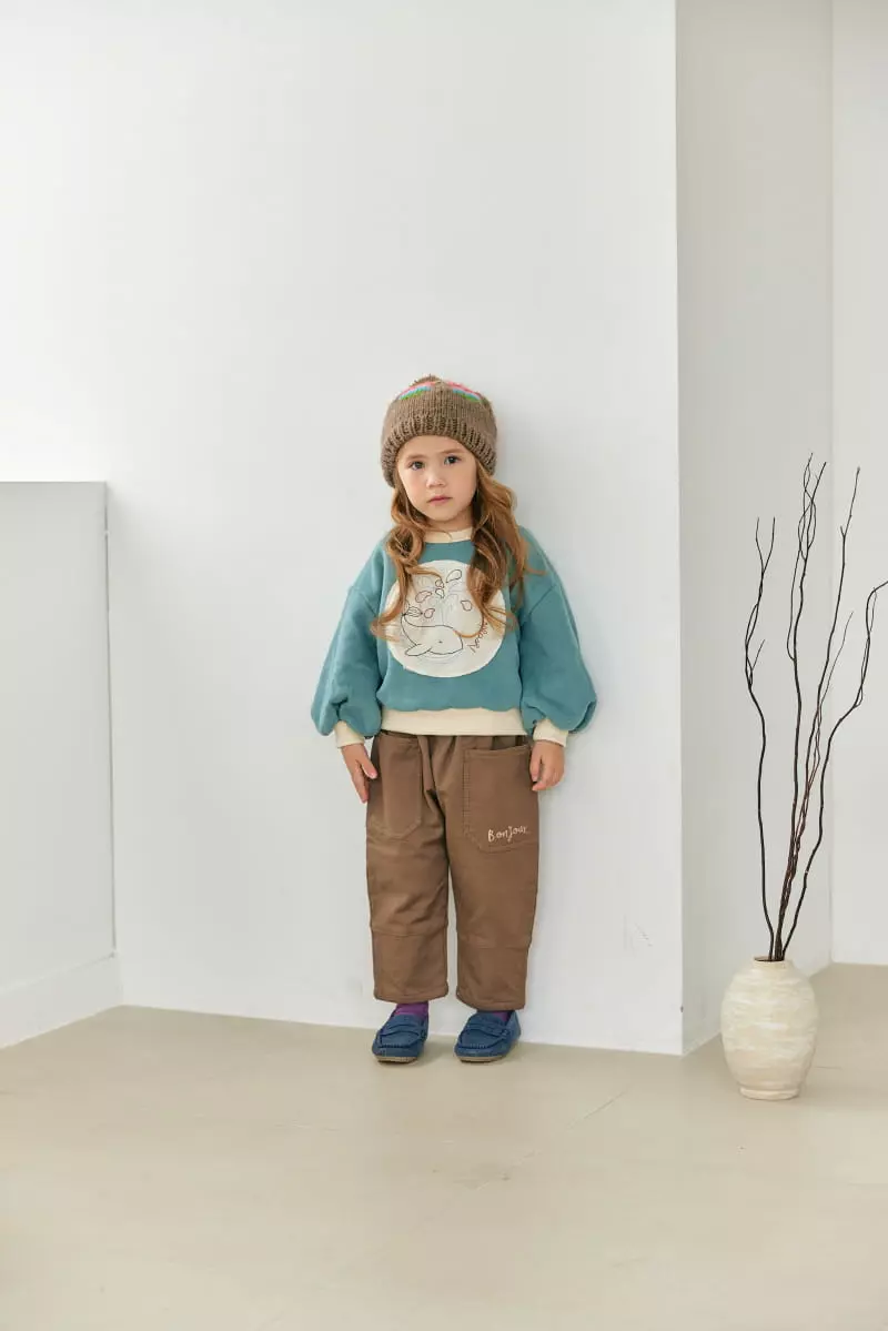 Orange Mom - Korean Children Fashion - #stylishchildhood - Whale Embrodiery Tee - 10