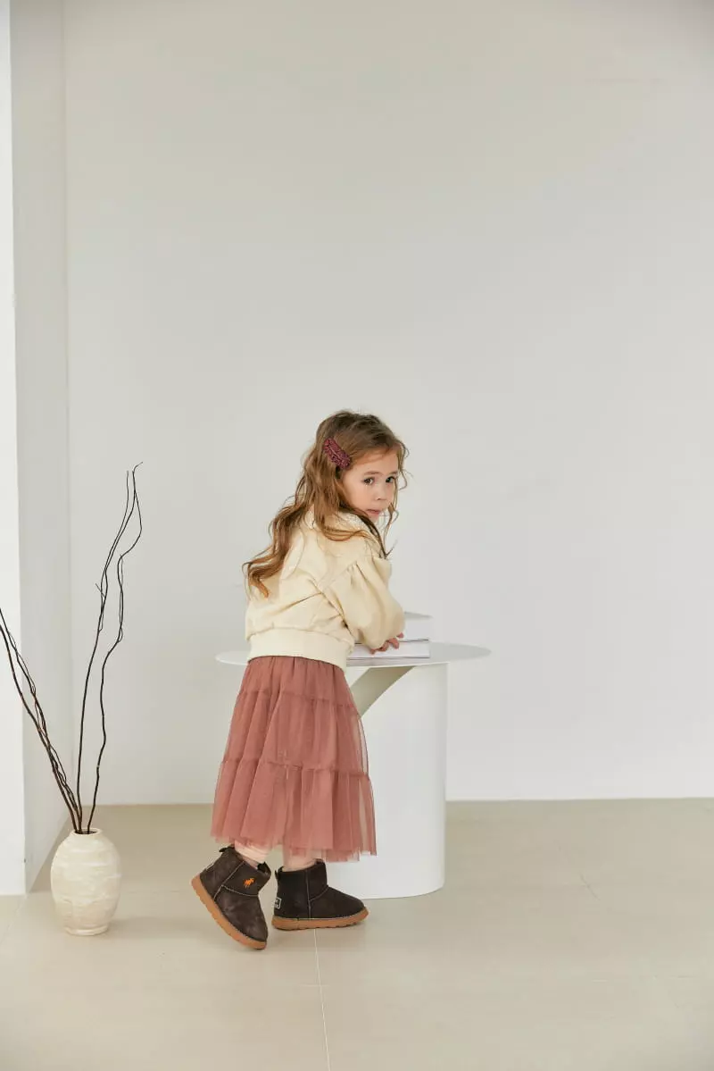 Orange Mom - Korean Children Fashion - #todddlerfashion - Lace Sweatshirt - 6