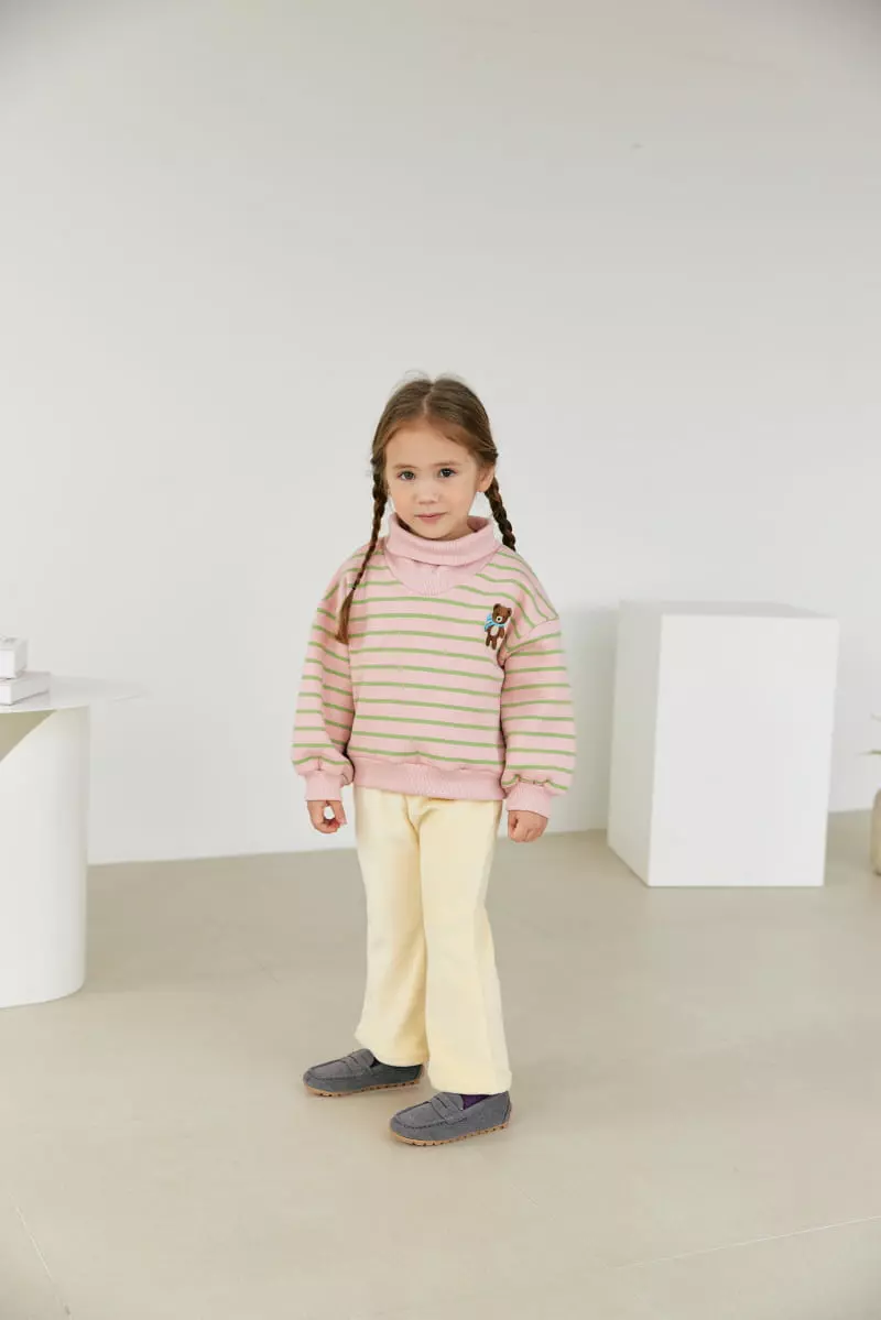 Orange Mom - Korean Children Fashion - #toddlerclothing - Stripes Sweatshirt - 11