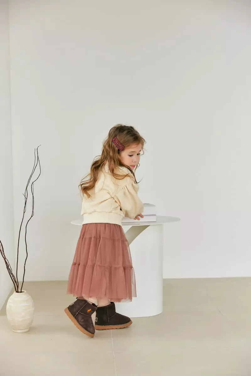Orange Mom - Korean Children Fashion - #toddlerclothing - Lace Sweatshirt - 7