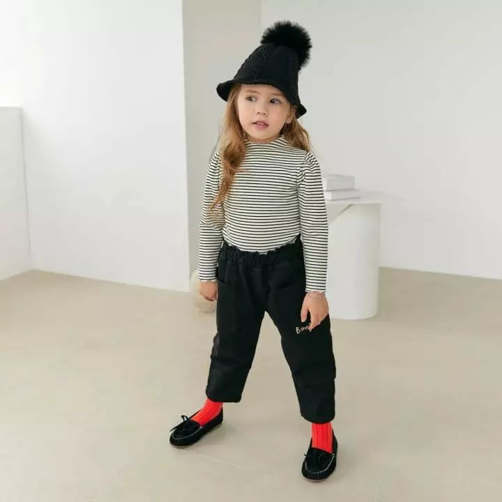 Orange Mom - Korean Children Fashion - #toddlerclothing - Stripes Sticky Tee