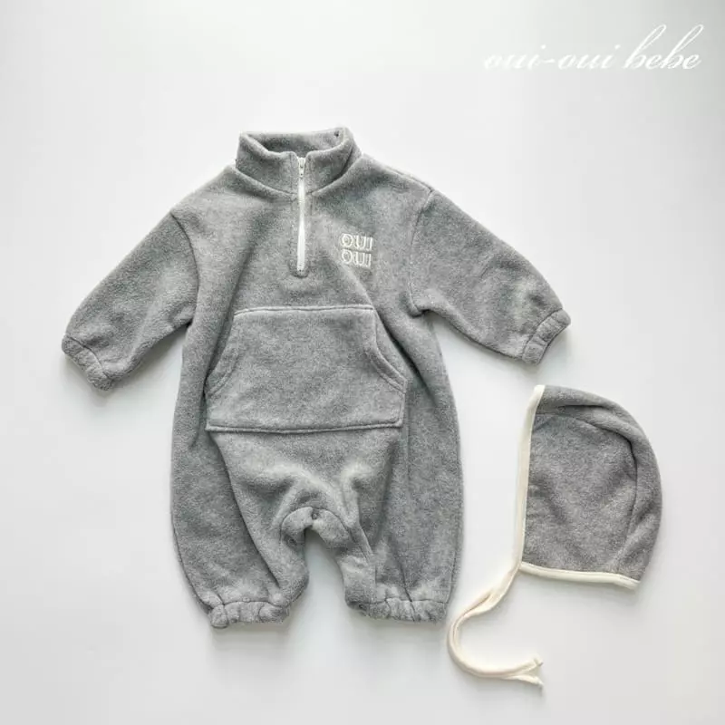 Oui Oui - Korean Baby Fashion - #babyboutique - Bebe Ato Anorak Bodysuit - 11