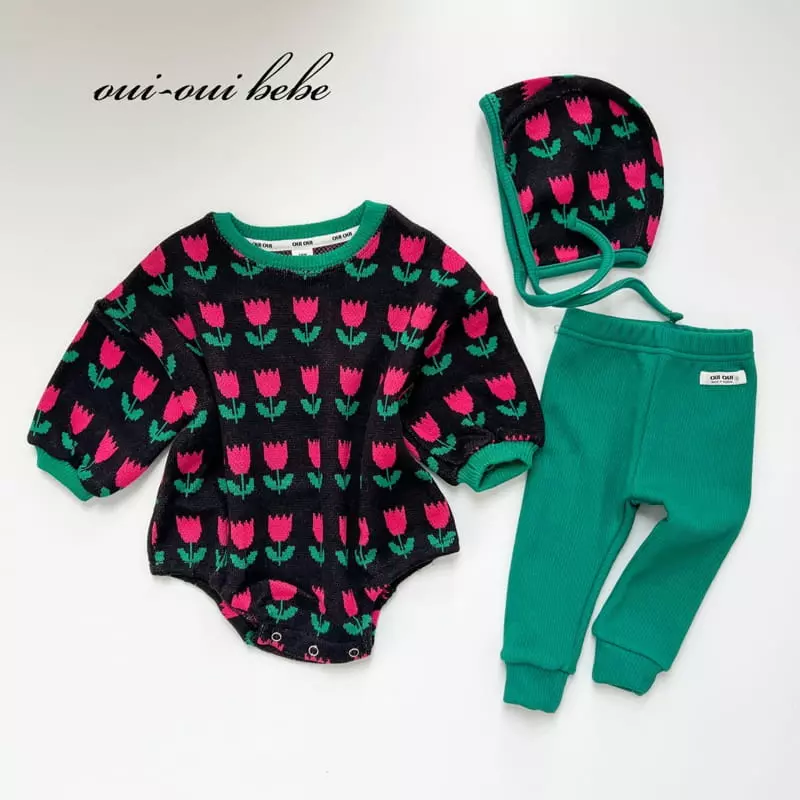Oui Oui - Korean Baby Fashion - #babyboutique - Bebe Tibet Bodysuit - 7