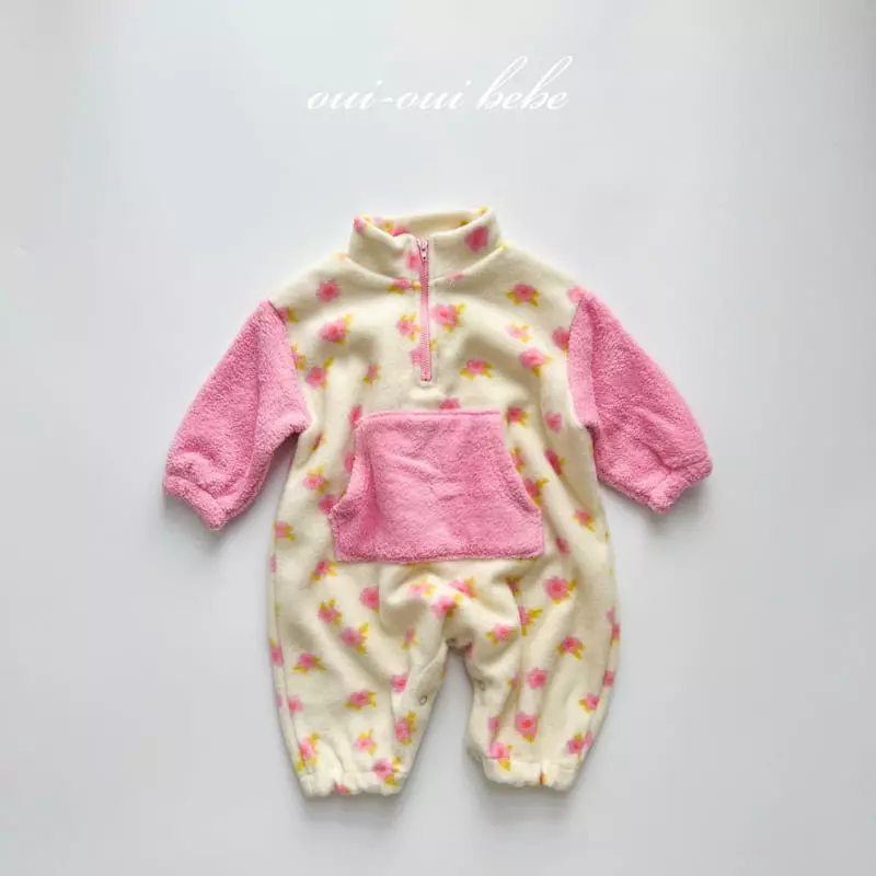 Oui Oui - Korean Baby Fashion - #babyboutiqueclothing - Bebe Berry Anorak Bodysuit - 2