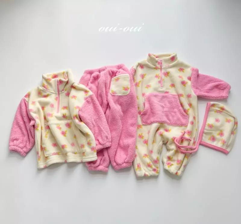 Oui Oui - Korean Baby Fashion - #babywear - Bebe Berry Anorak Bodysuit - 12