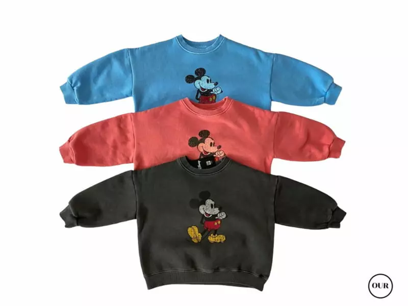 Our - Korean Children Fashion - #Kfashion4kids - Fleece Mickey Hoody - 2