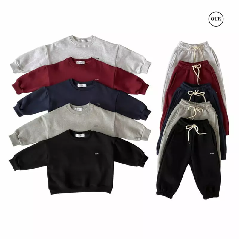 Our - Korean Children Fashion - #Kfashion4kids - Fleece Day Set