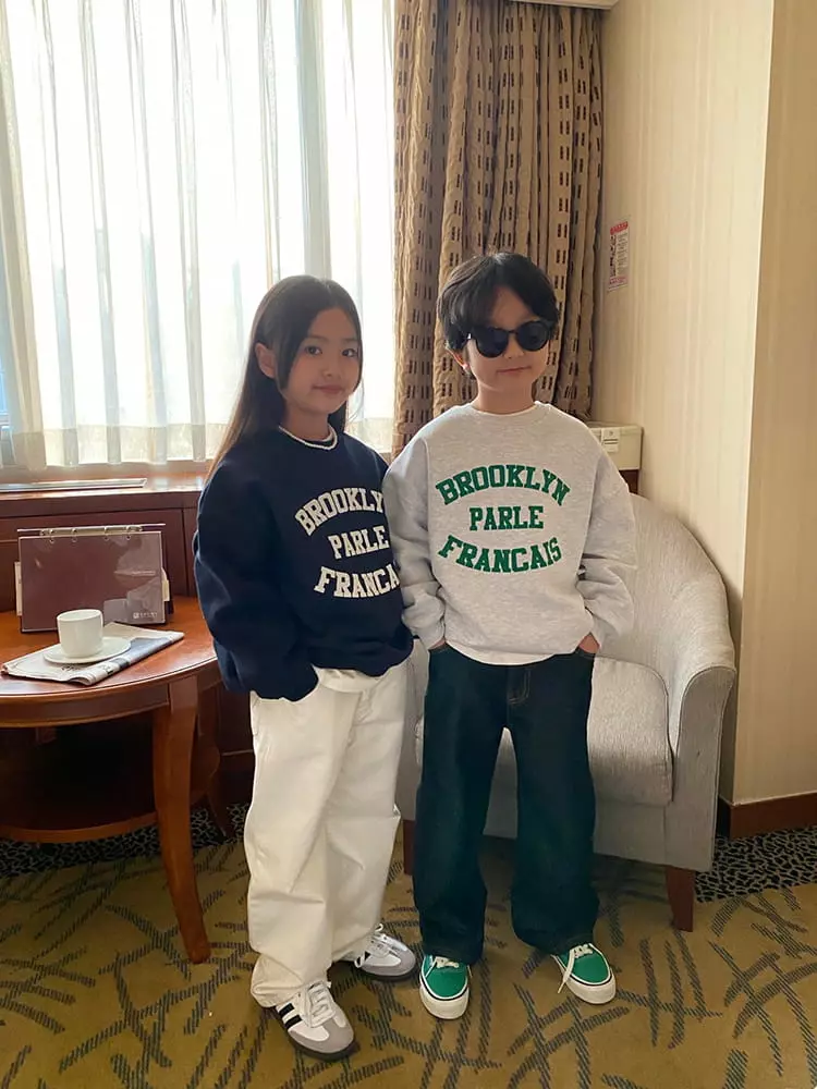 Our - Korean Children Fashion - #Kfashion4kids - Fleece Indigo Jeans - 12