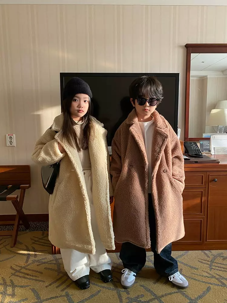 Our - Korean Children Fashion - #Kfashion4kids - Teddy Dumble Coat - 10
