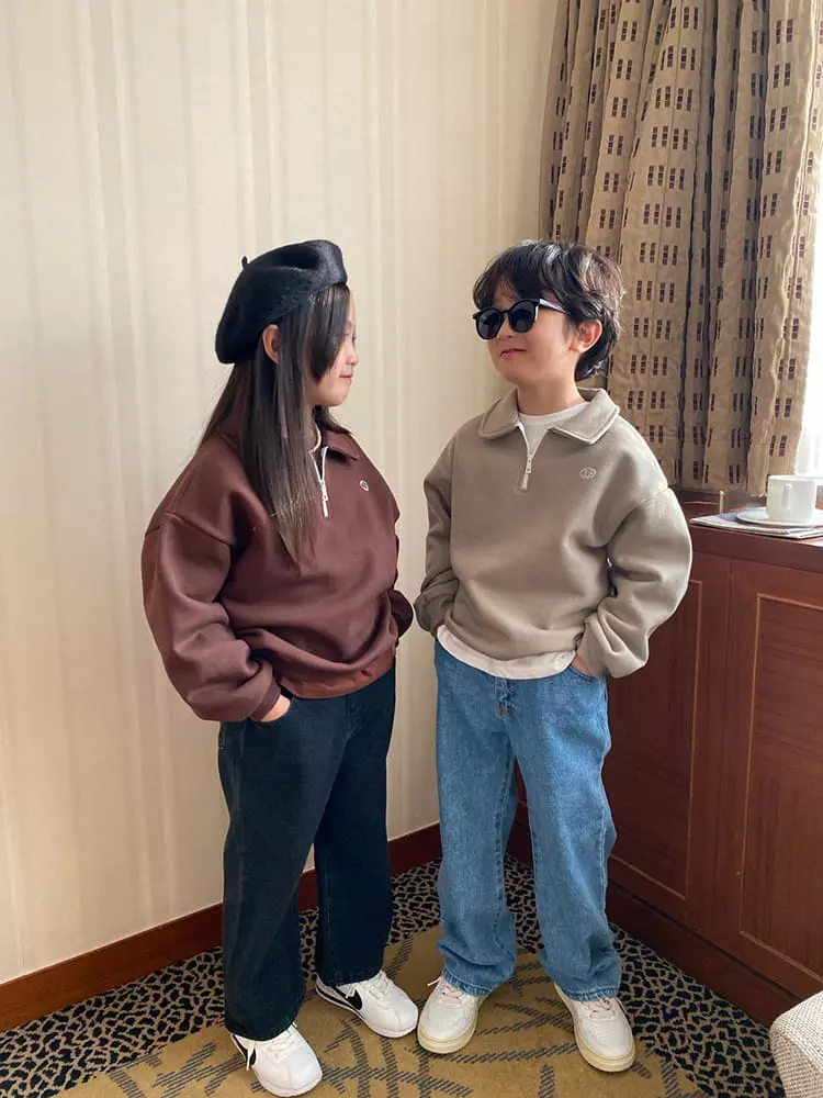 Our - Korean Children Fashion - #Kfashion4kids - Collar Sweatshirt - 7
