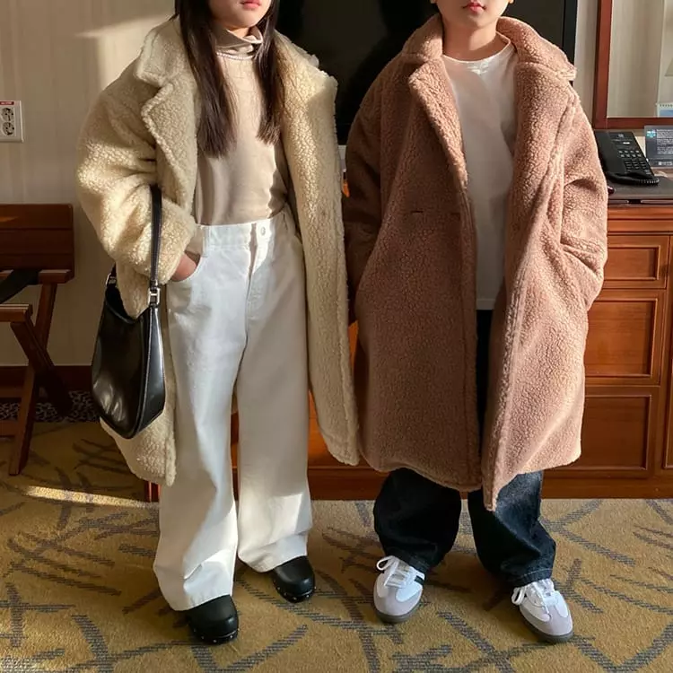 Our - Korean Children Fashion - #discoveringself - Teddy Dumble Coat - 5