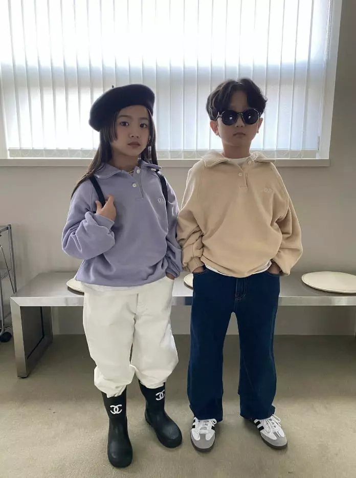 Our - Korean Children Fashion - #fashionkids - Button Collar Sweatshirt - 11