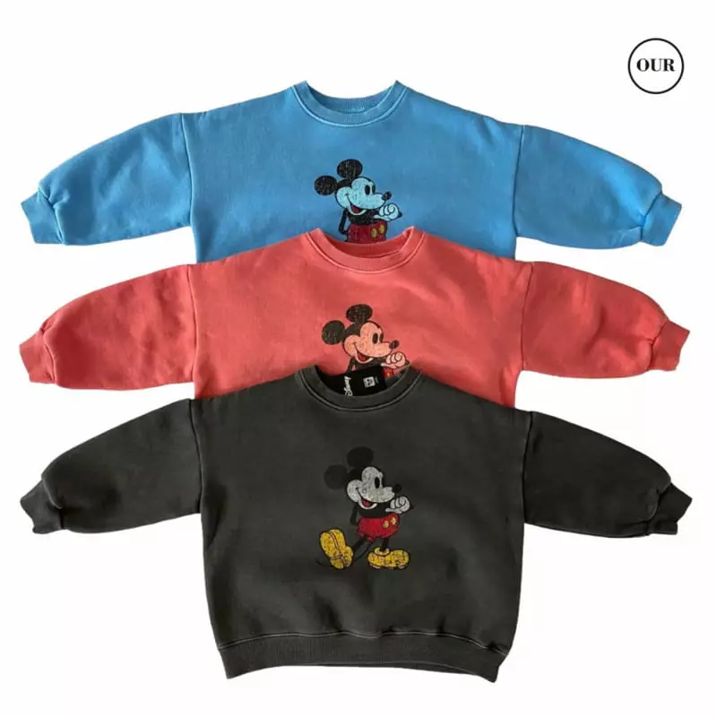Our - Korean Children Fashion - #kidzfashiontrend - Fleece Mickey Hoody