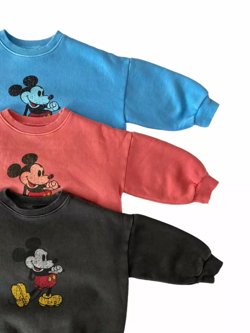 Our - Korean Children Fashion - #littlefashionista - Fleece Mickey Hoody - 3