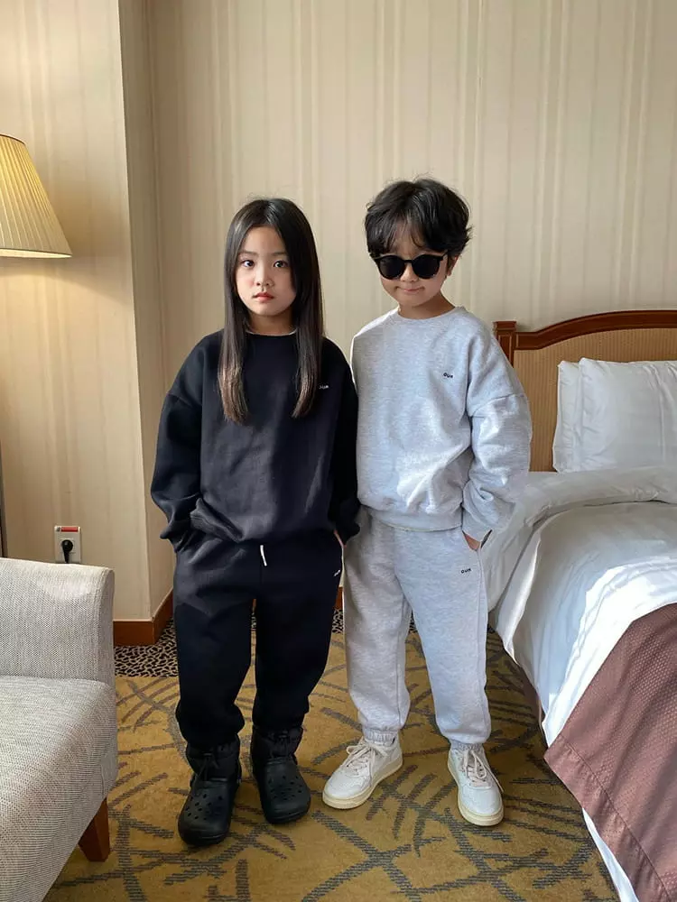 Our - Korean Children Fashion - #littlefashionista - Fleece Day Set - 2