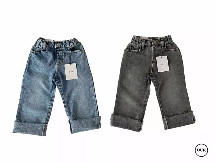 Our - Korean Children Fashion - #littlefashionista - Find Roll-up Jeans - 12