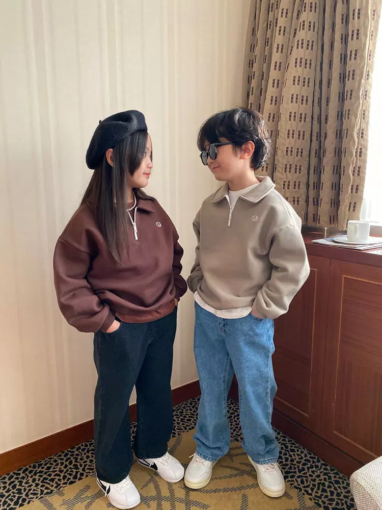 Our - Korean Children Fashion - #littlefashionista - Collar Sweatshirt - 8