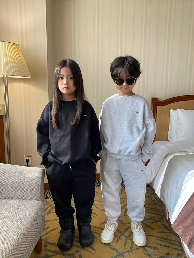 Our - Korean Children Fashion - #magicofchildhood - Fleece Day Set - 4