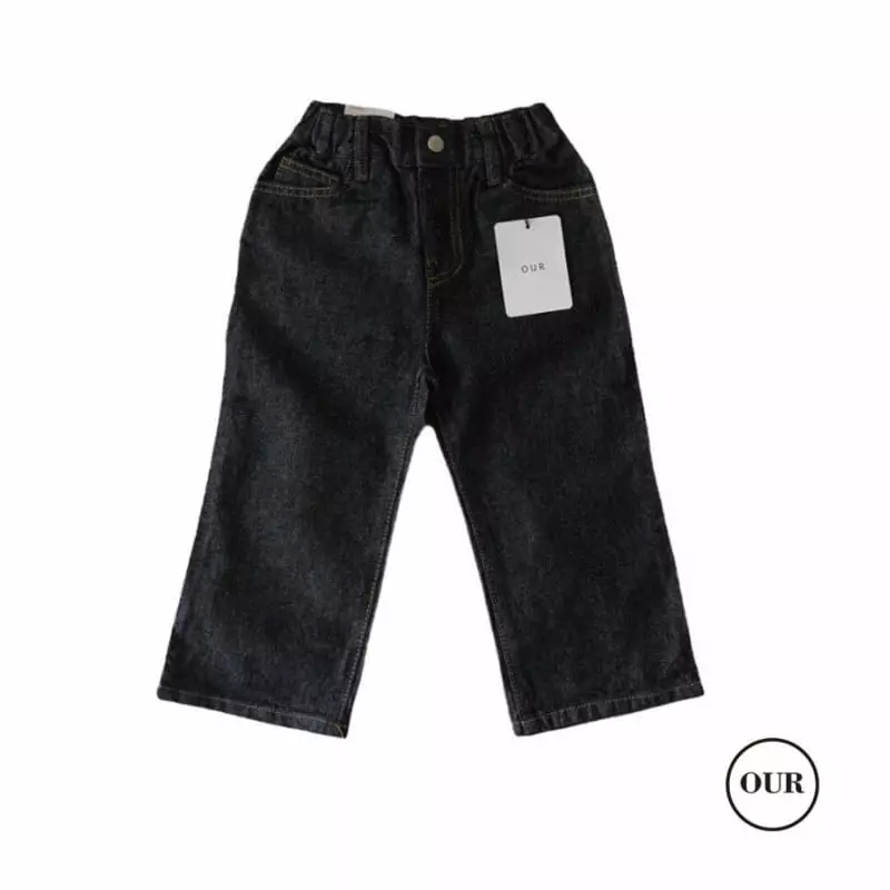 Our - Korean Children Fashion - #todddlerfashion - Fleece Indigo Jeans