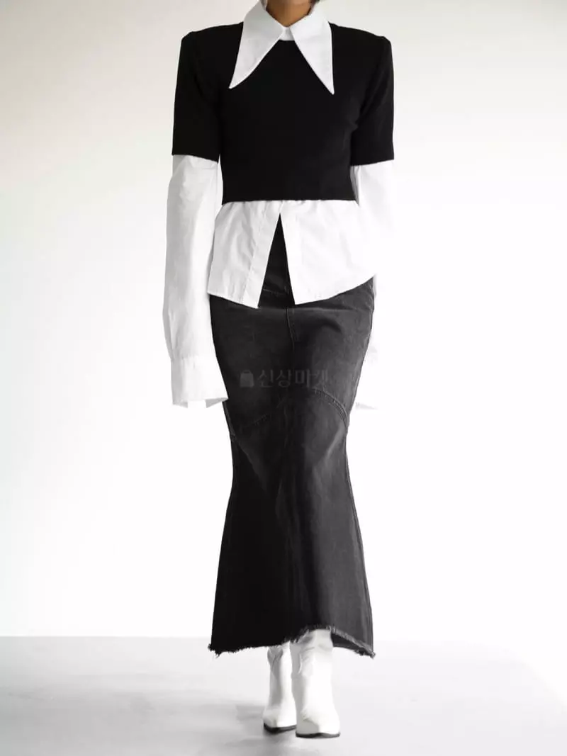 Paper Moon - Korean Women Fashion - #thelittlethings - Pad Knit Top - 4