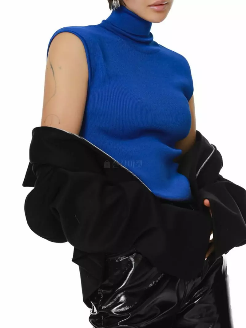 Paper Moon - Korean Women Fashion - #womensfashion - Turtleneck Knit Tee - 4
