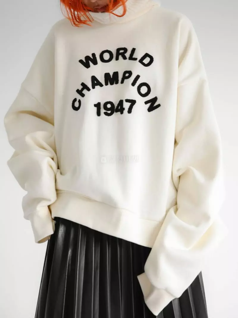 Paper Moon - Korean Women Fashion - #momslook - World Stitch Sweatshirt - 2