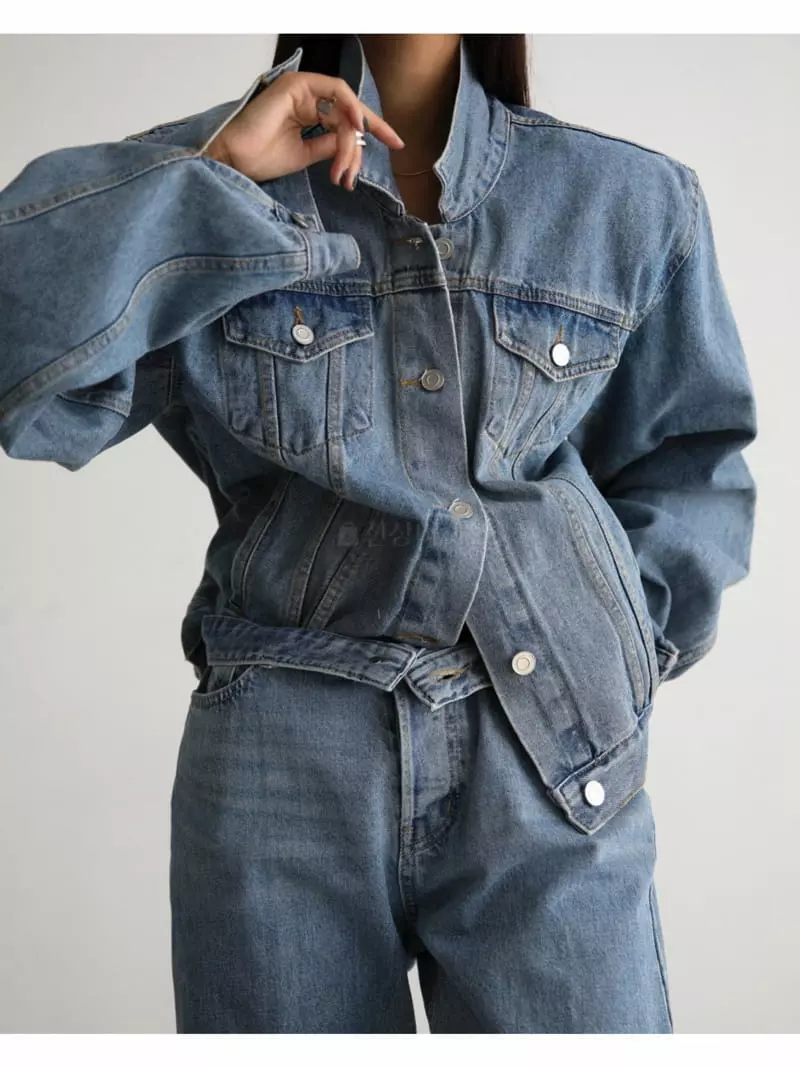 Paper Moon - Korean Women Fashion - #momslook - Denim Jacket - 2