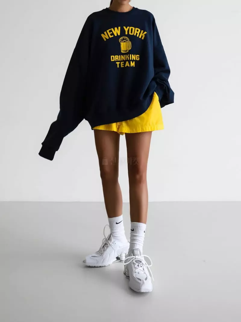 Paper Moon - Korean Women Fashion - #womensfashion - NEW YORK DRINGKING TEAM Tee - 4