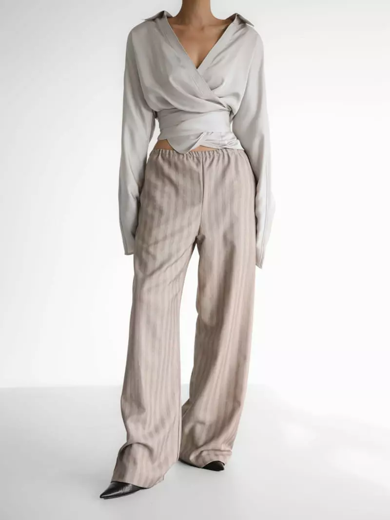 Paper Moon - Korean Women Fashion - #momslook - Herringbone Pants - 10
