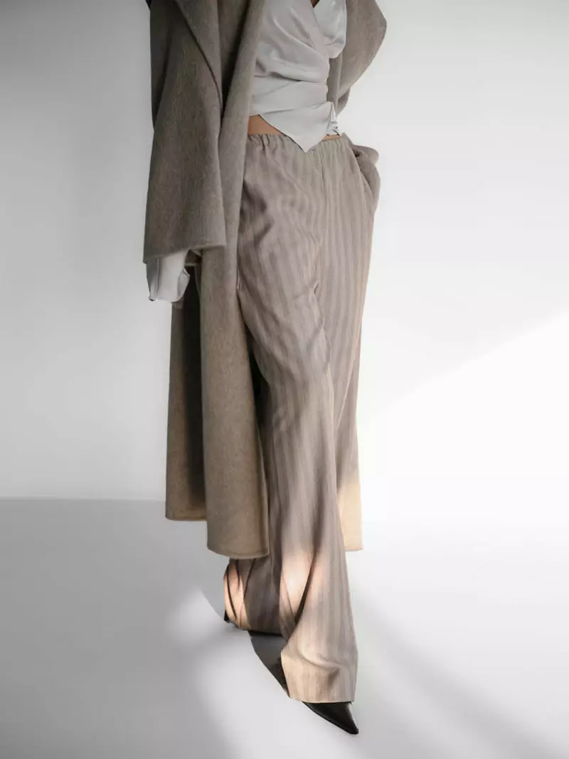 Paper Moon - Korean Women Fashion - #momslook - Herringbone Pants - 8