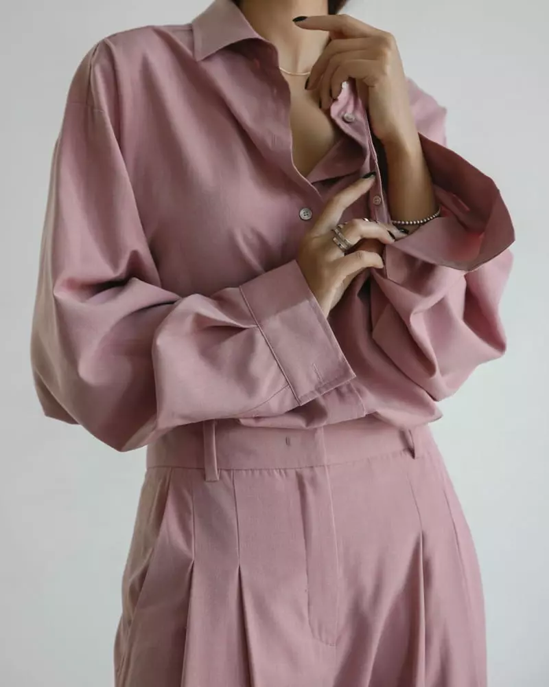 Paper Moon - Korean Women Fashion - #momslook - Oversize Shirt - 3