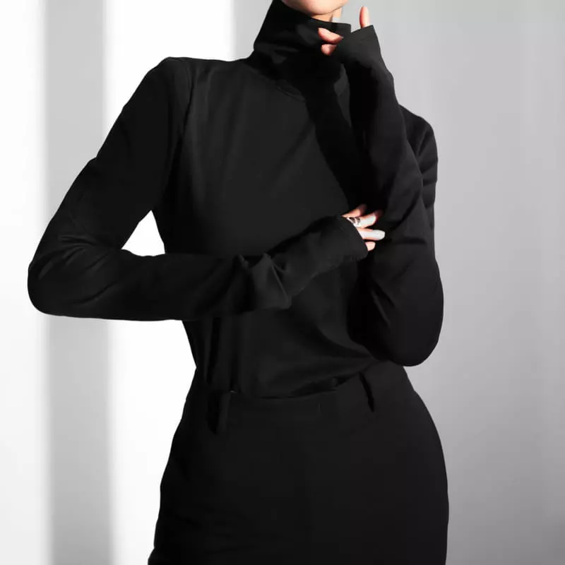 Paper Moon - Korean Women Fashion - #momslook - Warm Turtleneck Tee - 9