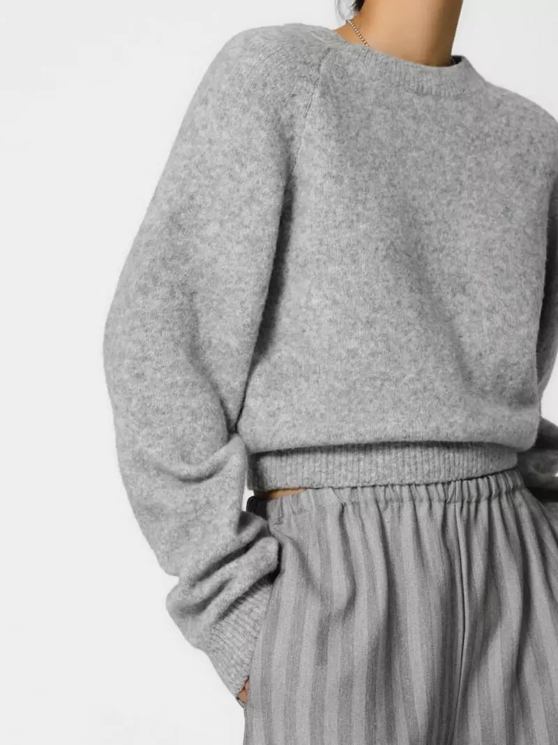 Paper Moon - Korean Women Fashion - #restrostyle - Mohair Knit Tee - 2