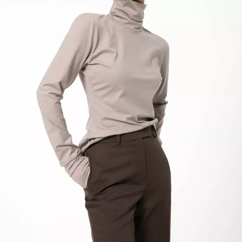 Paper Moon - Korean Women Fashion - #romanticstyle - Warm Turtleneck Tee - 5
