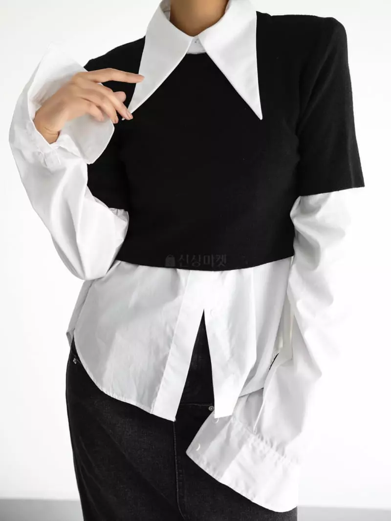 Paper Moon - Korean Women Fashion - #shopsmall - Pad Knit Top