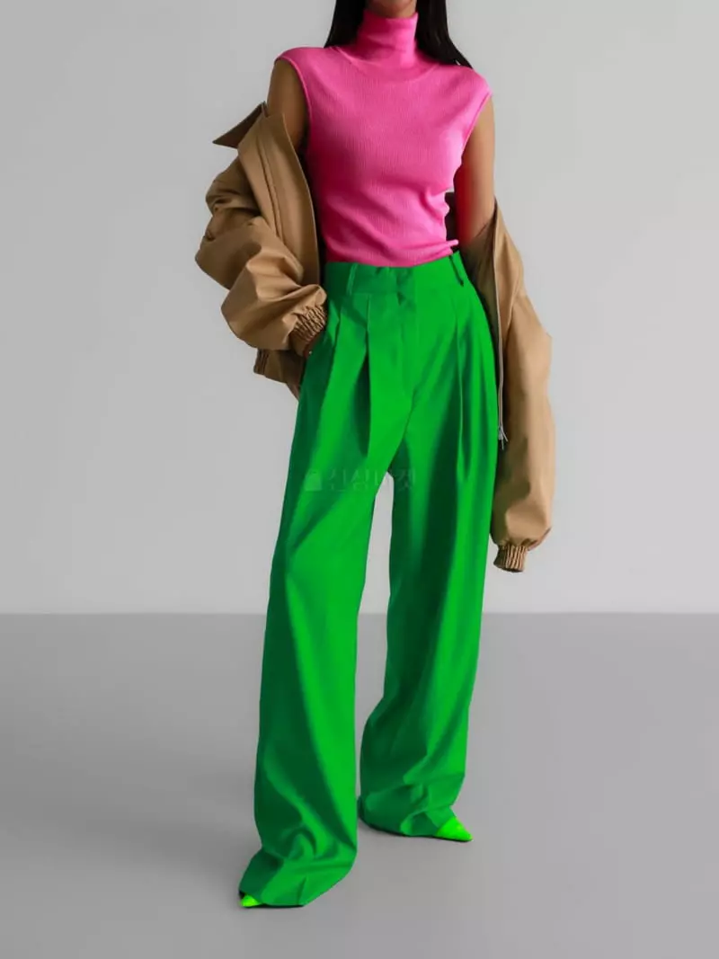 Paper Moon - Korean Women Fashion - #womensfashion - Turtleneck Knit Tee - 11
