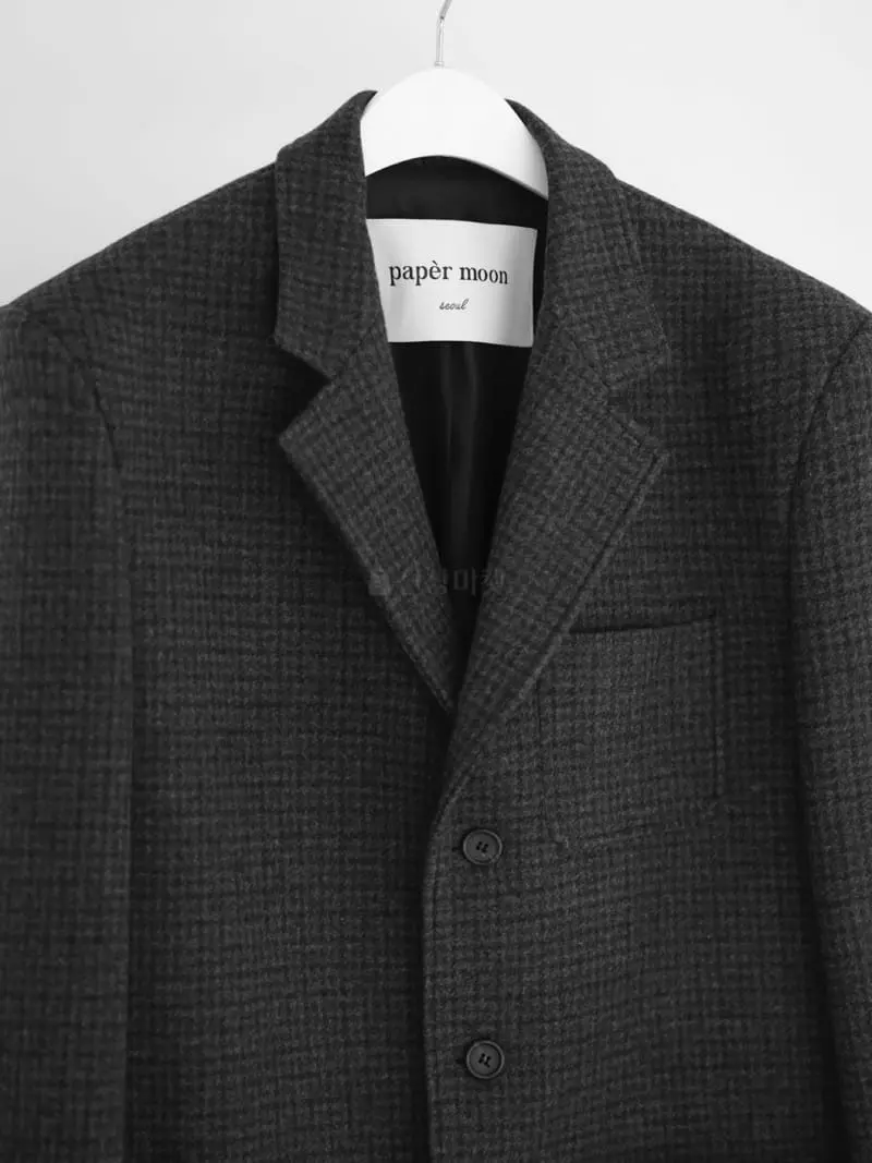 Paper Moon - Korean Women Fashion - #womensfashion - Check Jacket - 7