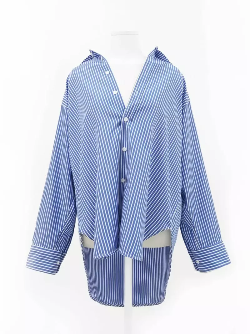 Paper Moon - Korean Women Fashion - #womensfashion - Stripes Shirt - 2