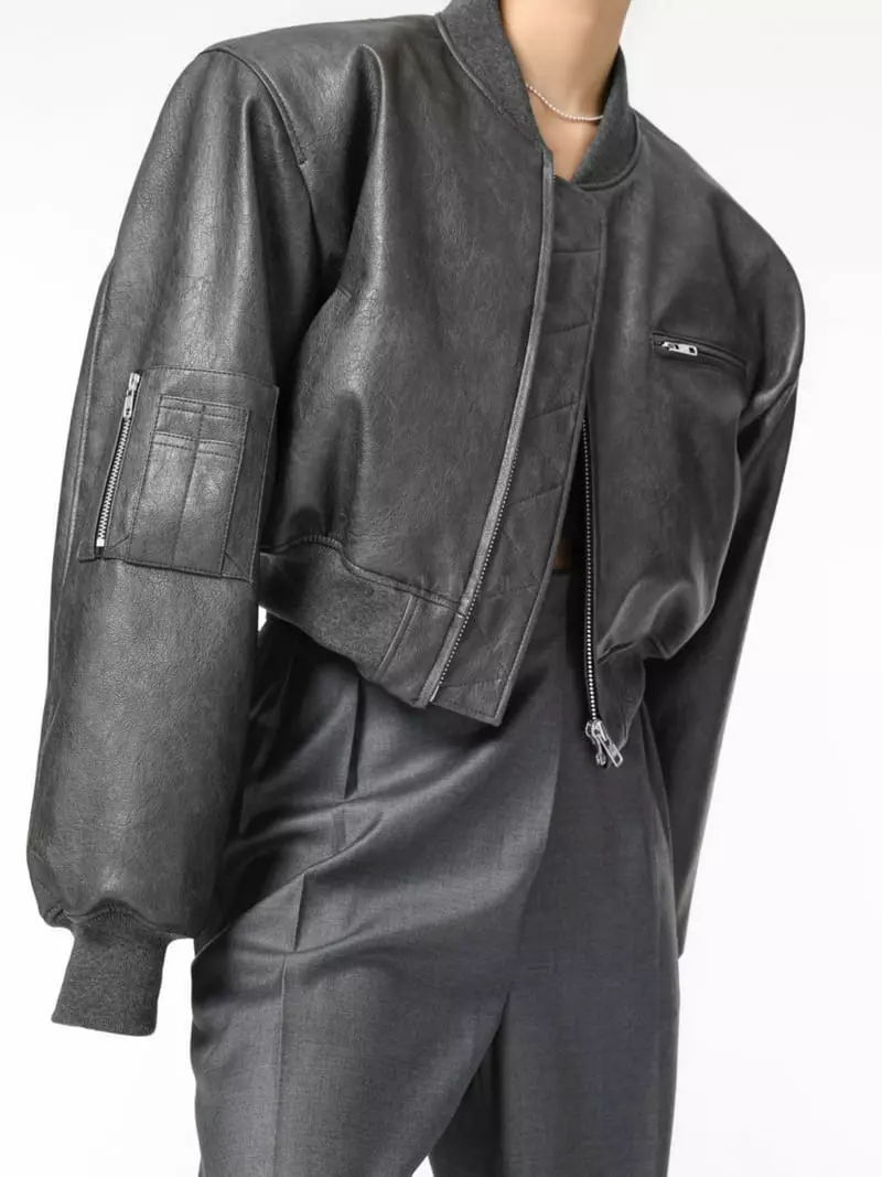 Paper Moon - Korean Women Fashion - #womensfashion - Crop Pull Up Jacket - 9
