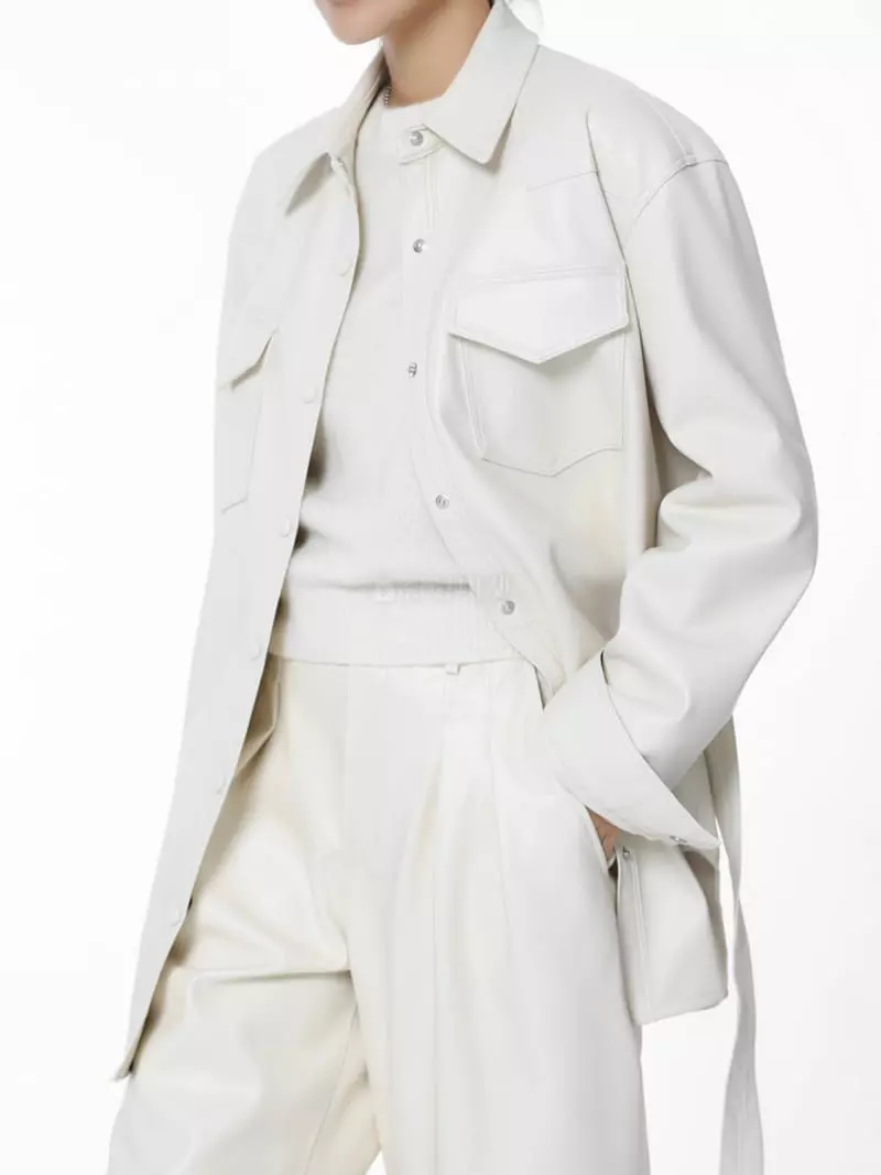 Paper Moon - Korean Women Fashion - #womensfashion - Leather Shirt - 2